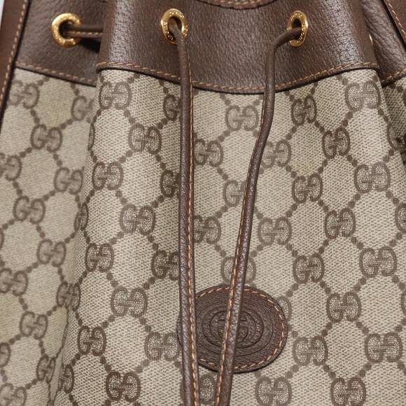 GUCCI GG Supreme Web Sherry Line Shoulder Bag Beige Gold 001 164 0933 Auth 88150 - Picture 10 of 16